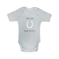 QHP Bobby Horse Baby Romper- Pistachio