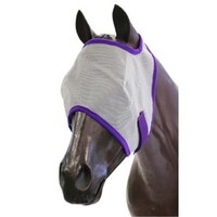 Showmaster Fly Mask - Grey/Purple