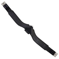 Total Saddle Fit StretchTec Shoulder Relief Jump Girth™ - Leather Lined - Black