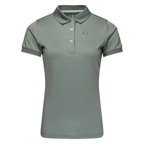 Kingsland Cadence Ladies Tech Pique Polo Shirt - Green Stormy Sea